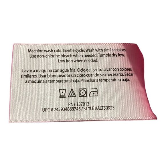 NWT three dots Hot Pink Medium Flutter Sleeve Blouse - Picture 6 of 8